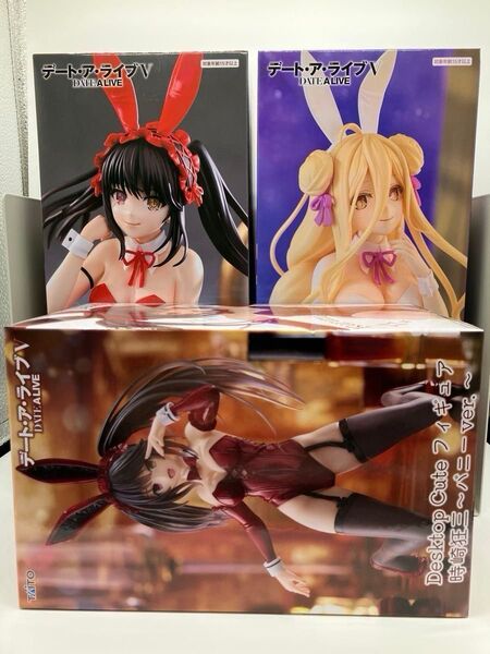 【4セット】デートアライブV&Ⅳ BiCute Bunnies Figure 時崎狂三 星宮六喰+Desktop+でふぉるむぷらす