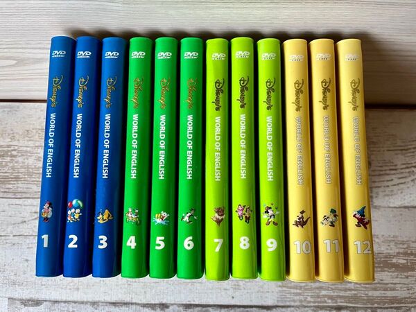 【全巻セット】ディズニー 英語システム ワールドファミリー Disney world of ENGLISH DVD 12巻 セット