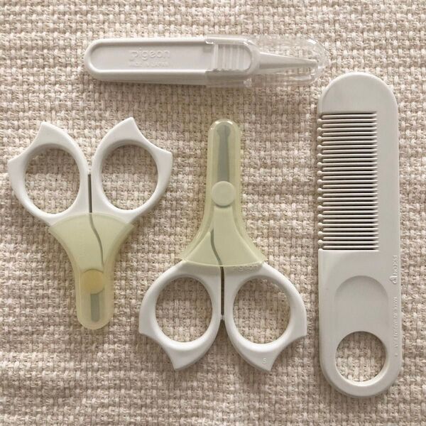 ピジョン ベビー 赤ちゃん お手入れセット 爪切り ピンセット くし 新生児 出産準備