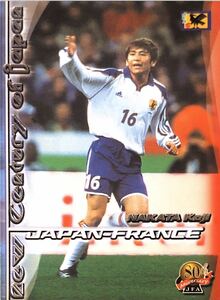 中田浩二！PANINI 01 日本サッカー協会80周年記念カード☆鹿島アントラーズ！145