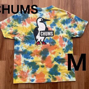 CHUMS チャムス 背中ロゴ タイダイ柄 半袖Tシャツ M