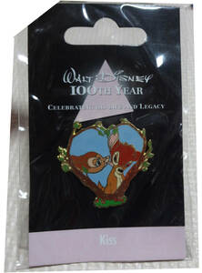 Disney Store Bambi 100 -летие Limited Limited Kiss Badge Badge Pinbatch Pins Rare Retro