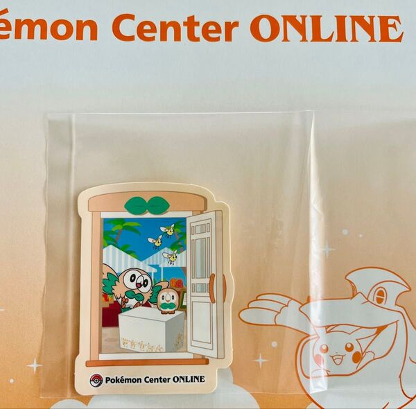 ポケモンセンターオンライン限定 ステッカー モクロー