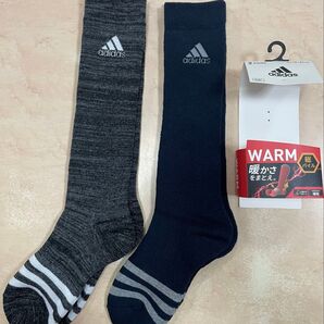 19〜21センチジュニア冬用ハイソックス2足セット分厚いソックス総パイル①