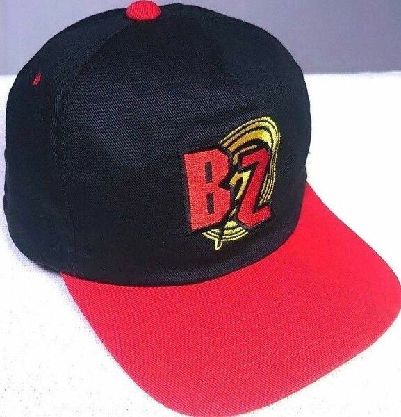 B'z キャップ Pleasure'95 BUZZ!! ツアーグッズ ビーズ 帽子 稲葉浩志 松本孝弘 黒 赤