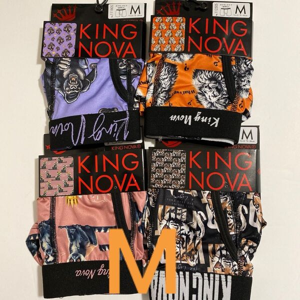 KING NOVA ボクサーパンツ M 4枚セット アニマル