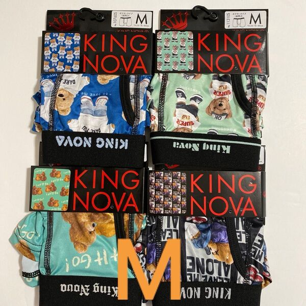 KING NOVA ボクサーパンツ M 4枚セット くま