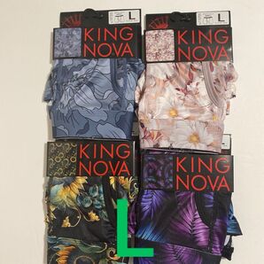 KING NOVA ボクサーパンツ L 4枚セット 花