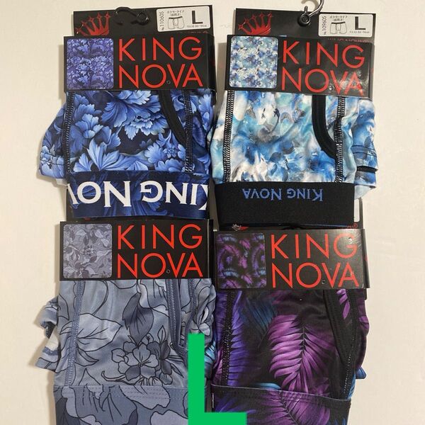 KING NOVA ボクサーパンツ L 4枚セット 花