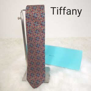 Tiffany ティファニー シルク ネクタイ イタリア製 シルバー