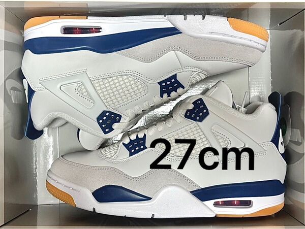 Nike SB Air Jordan 4 Retro SP "Summit White/Navy" 27cm