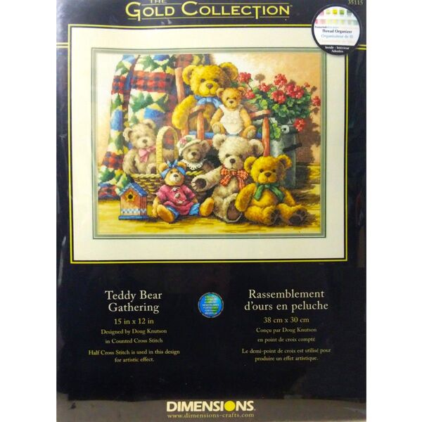 クロスステッチ キット【DIMENSIONS】Teddy Bear Gathering テディベア