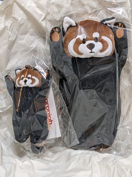 グラニフ イカク レッサーパンダ チャーム ぬいぐるみ 2個セット