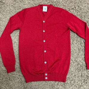 美品●S.N.S. HERNING●カーディガン●サイズS(S~M相当)●レッド