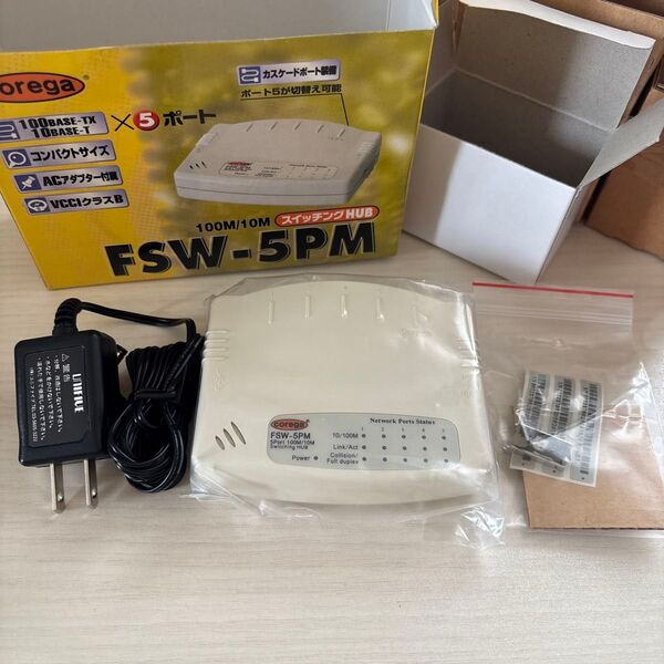 corega スイッチングハブ FSW-5PM 5ポート