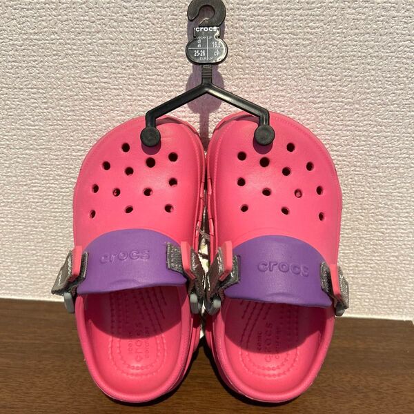 crocs クロッグサンダル ピンク/紫 C9 タグ付き 未使用