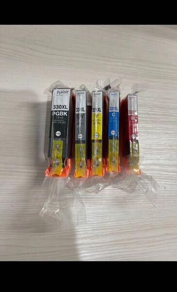 キャノンCanon互換品 BCI331+330の5色セット大容量 新品未使用 プレジール 互換プリンターインク