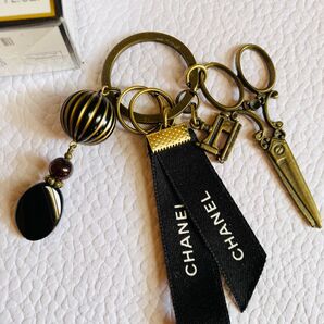 ブラックリボン キーリング 〈新品・未使用〉 再お値下げ!