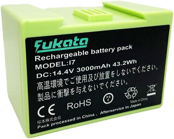 ルンバ 14.4V 3000mAhバッテリーアイロボット i7/i7+ i5/i5+ i4/i4+ i3/i3+ i2 e5 e6