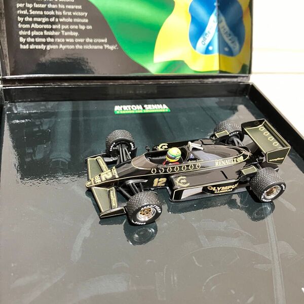 ミニチャンプス 1/43 ロータスルノー97T アイルトンセナ 初優勝記念 MINICHAMPS アイルトンセナ F1模型