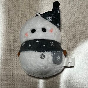 幸せの雪だるまぬいぐるみガチャ黒 ぬいぐるみ