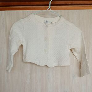 組曲 カーディガンボレロ ベビー服 80 オフホワイト