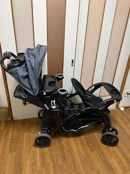 美品 KATOJI カトージ ベビーカー 2人乗りベビーカー 二人でゴーDX