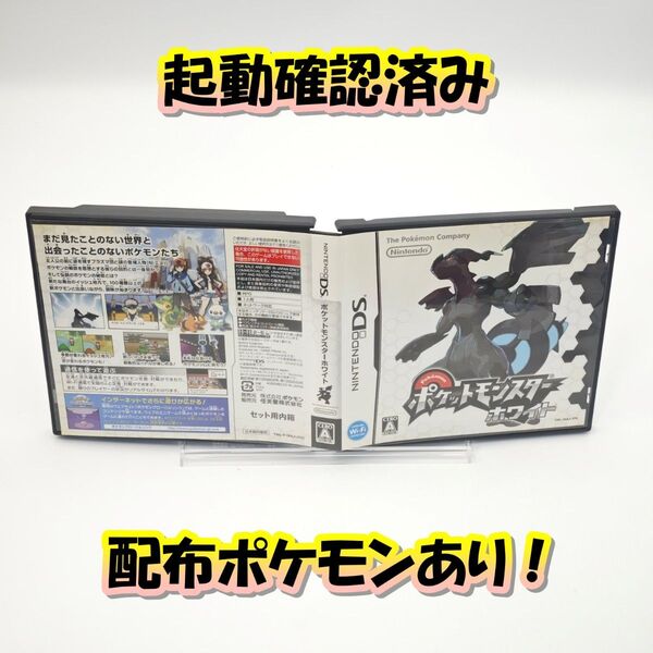 【良品】DS ポケットモンスター ホワイト 配布あり C120