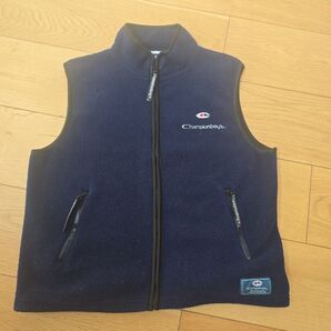 Champion boys フリースベスト ネイビー