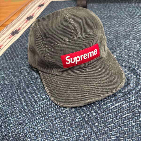 supreme コーデュロイ キャップ!
