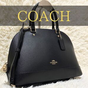 希少 2way コーチ トートバッグ ショルダーバック オールレザー ロゴ 金具