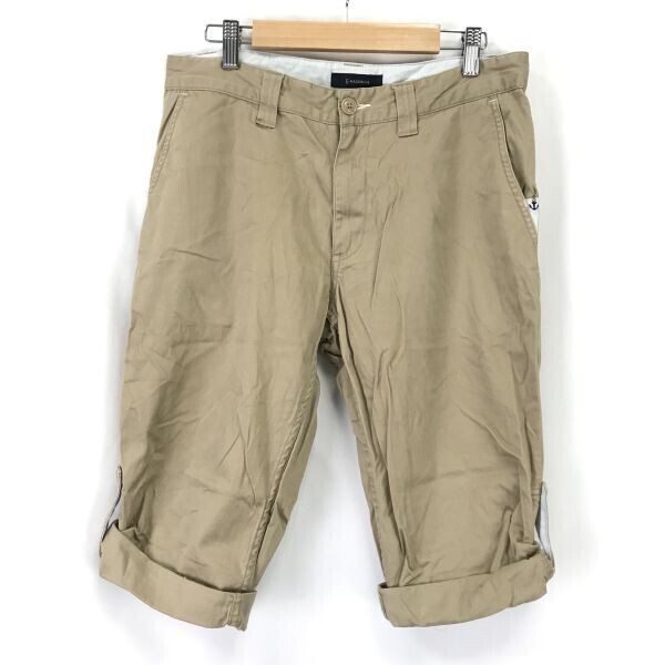 RAGEBLUE/レイジブルー★ハーフパンツ【メンズS/股下37cm/beige/ベージュ】カジュアル/Pants/Trouser◆BH665