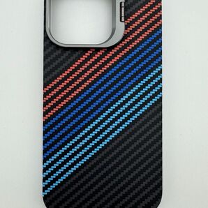 iPhone13pro カーボンファイバー調ケース|メタルスタンド搭載|MagSafe互換