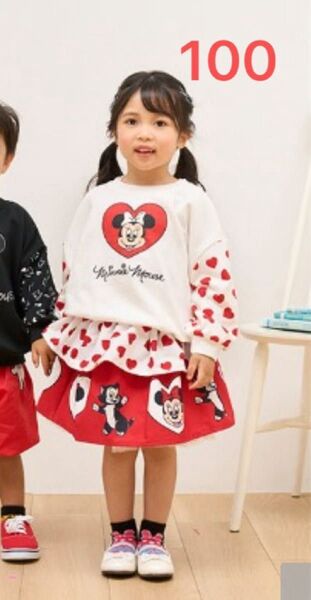 ディズニー リトシー ミニー 上下セット disney LITTC 100