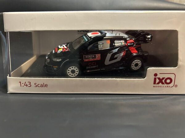ixo 1/43トヨタ GR ヤリス WRC 2024 サファリラリー 2位 #18 勝田/ジョンストン イクソ