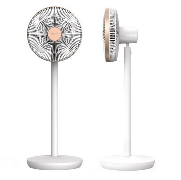★特売★360°自動首振り リビング扇風機 Magic Fan F450 DCモーター ホワイトxローズゴールド