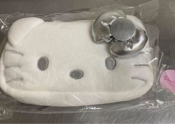 韓国限定☆サンリオ シルバー キティ ペンケース 小物入れ