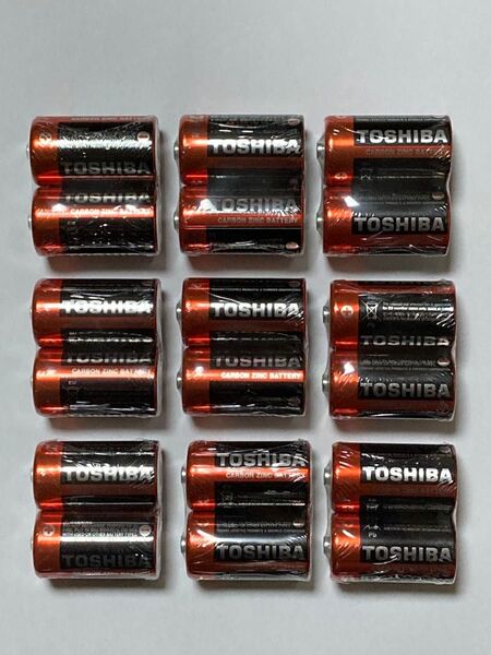 TOSHIBA 単一乾電池 マンガン電池 SP-2TGC 9パック(18本) まとめ売り