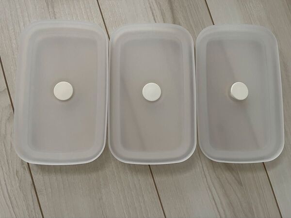 MUJI 無印 ホーロー保存容器用 バルブ付き密閉蓋 中 3個セット