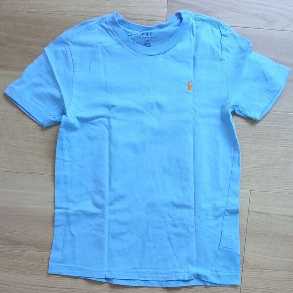 ポロラルフローレン Tシャツ 水色 6 120 着用済み