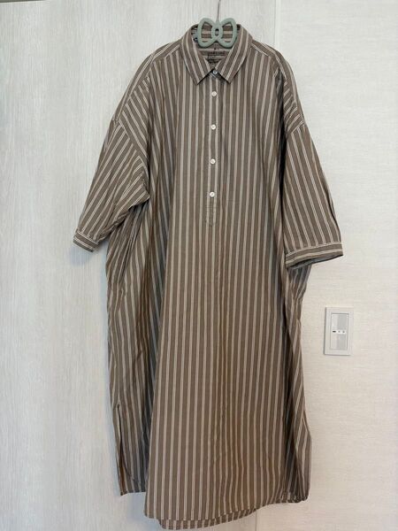 無印良品 コットンシャツワンピース