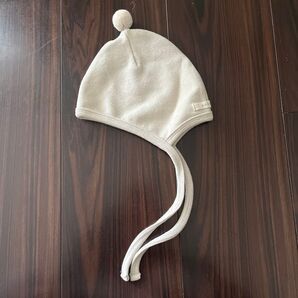 新品未使用 MONBEBE グレー ベビー帽子 ボンネット
