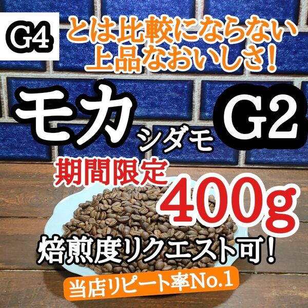 エチオピア モカ シダモG2 400g 自家焙煎 コーヒー豆 注文後焙煎