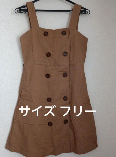 as know as アズノウアズ ジャンバースカート 吊りスカート サイズ フリー 春物 秋物