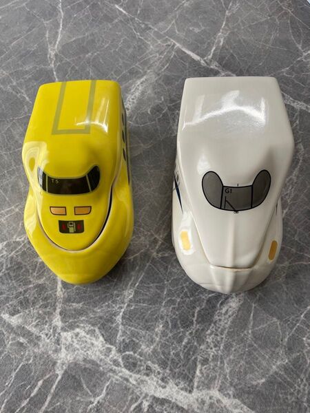 屋 新幹線 ドクターイエロー 弁当箱 入れ物2個セット陶器製