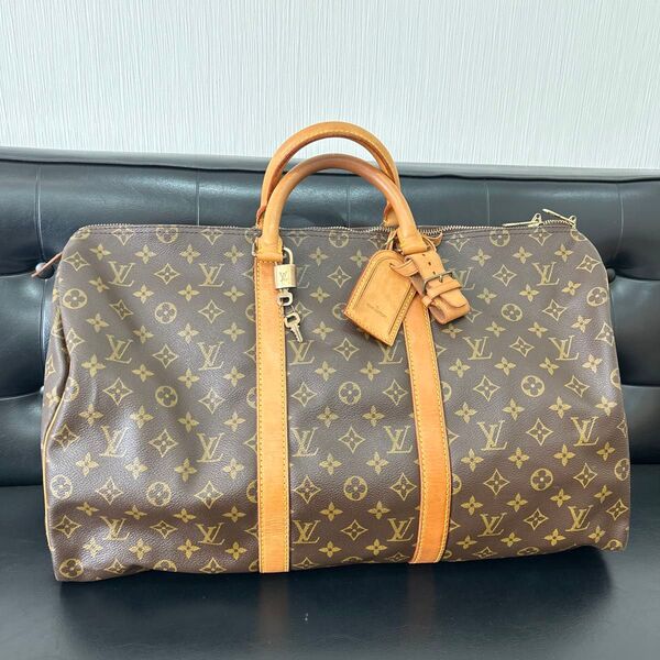 【Louis Vuitton 】ルイヴィトン 50 ボストンバッグ 大容量 モノグラム LOUIS VUITTON