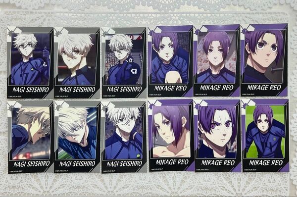 ブルーロック 凪誠士郎 御影玲王 チェキ風ステッカー コンプリートセット