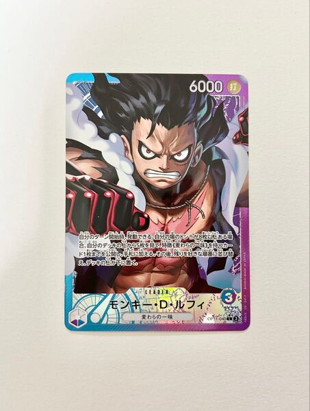 ワンピースカード ルフィ L リーダーパラレル ONE PIECE L 神速の拳