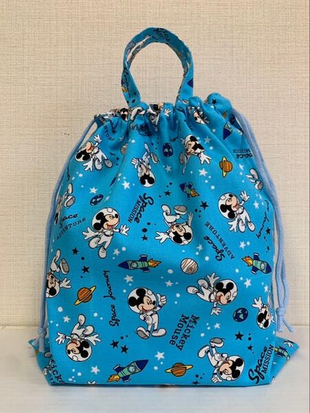 ミッキー 体操服入れ 持ち手付き ハンドメイド