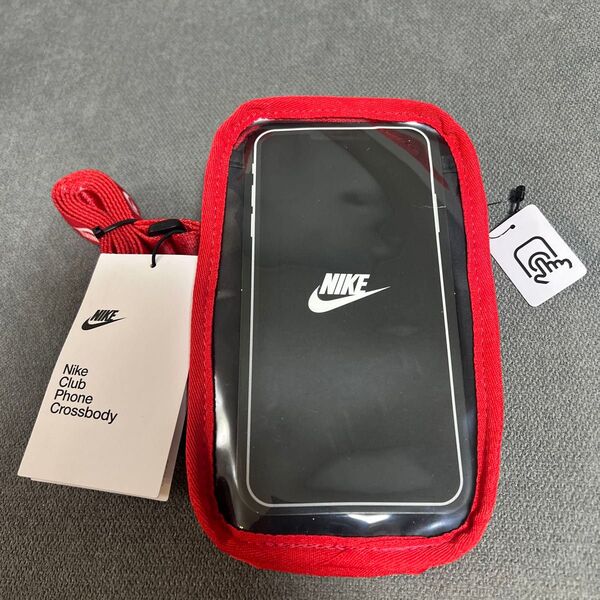 NIKE ナイキ スマホ ショルダーバッグ クロスボディバッグ レッド 未使用